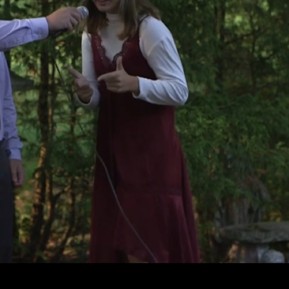Altar’d State mauve tiered dress